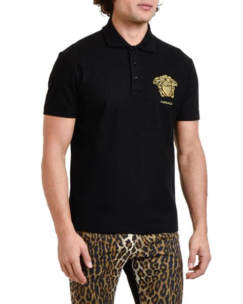 versace poloshirt weiß|versace men's polo shirt sale.